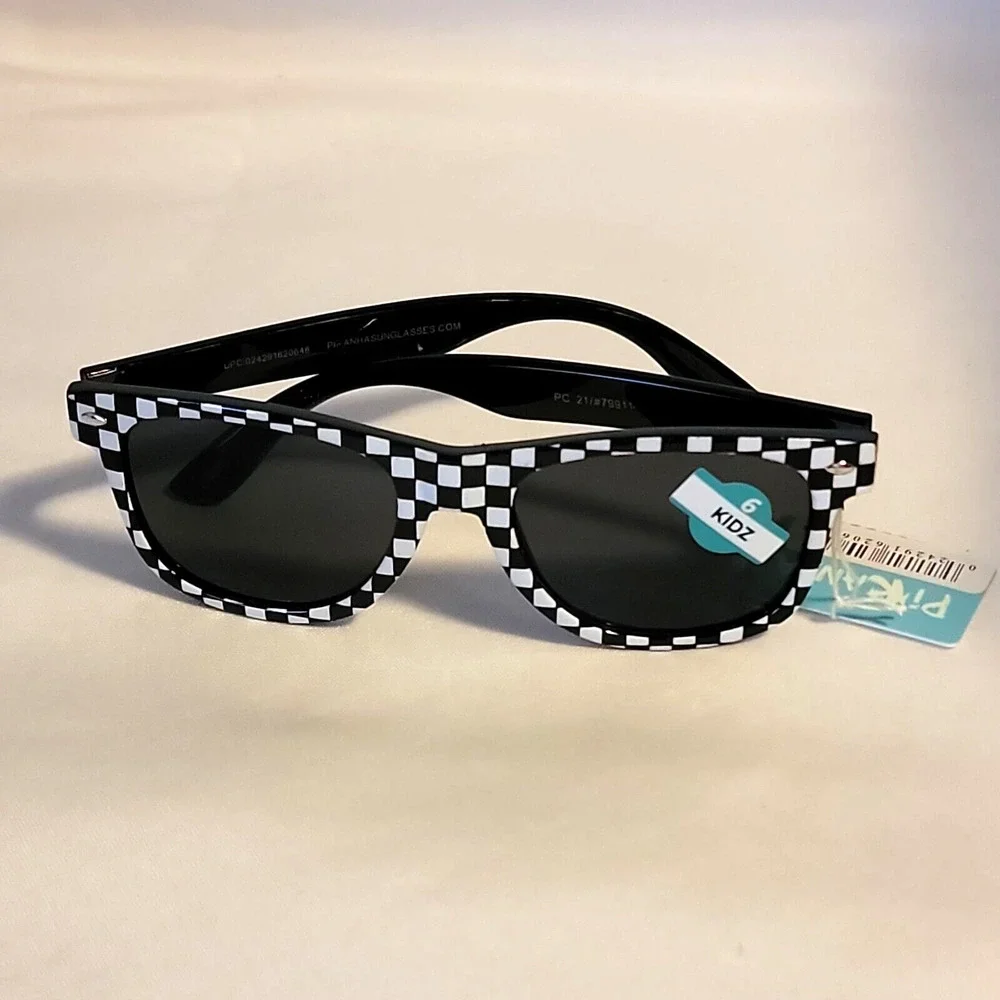 Piranha Kidz Checker Frame Sunglasses 100% UVA/UVB Protection Style #62064